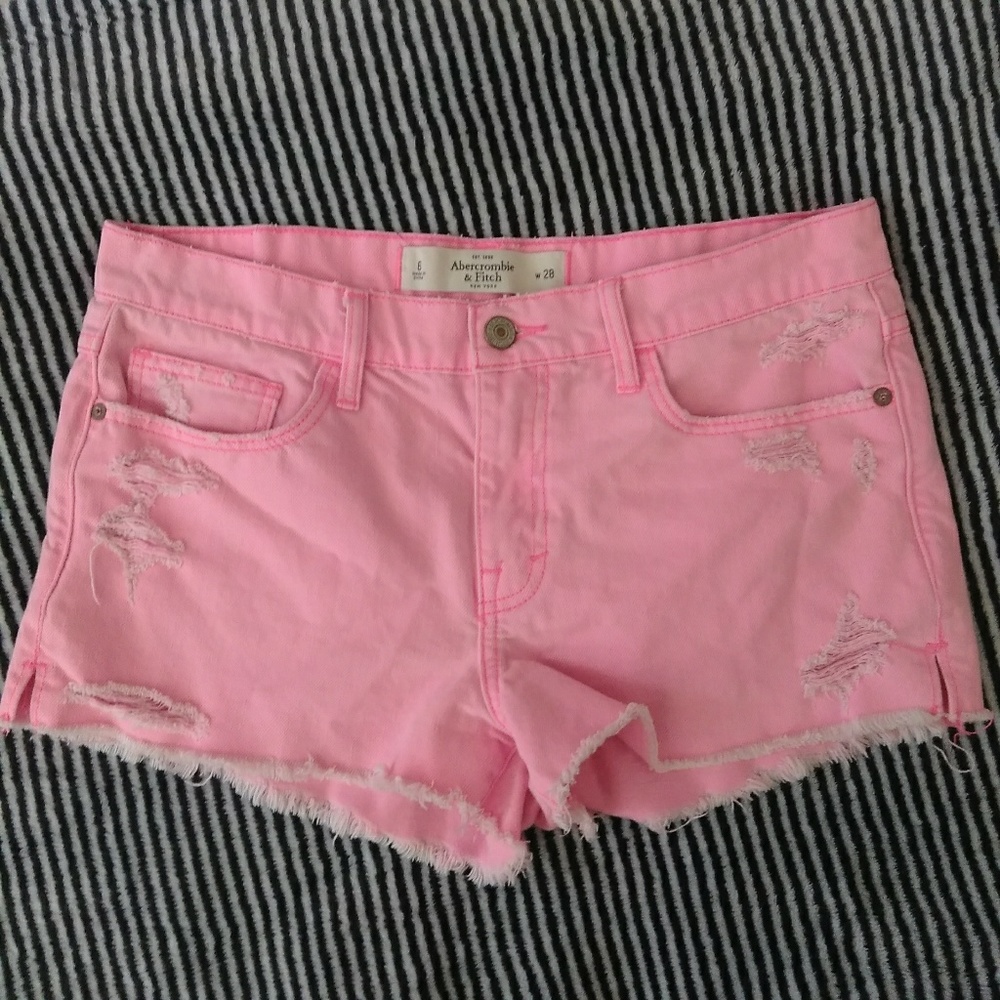 Abercrombie & Fitch Shorts Pink
